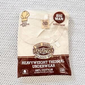 Saugatuck Dry Goods Heavyweight Thermal Underwear Long Sleeve Shirt XXXL NOS